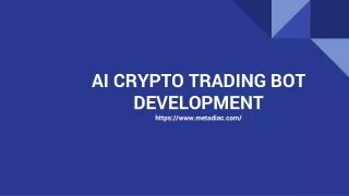 AI Crypto Trading Bot Development