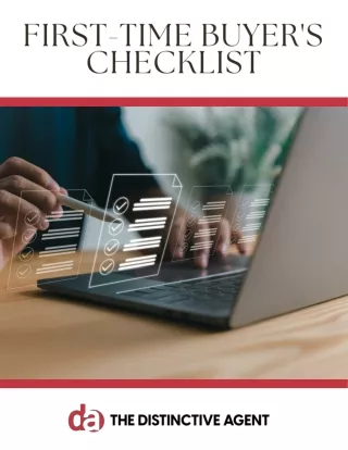First-Time Buyer's Checklist