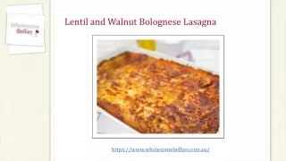 Lentil and Walnut Bolognese Lasagna