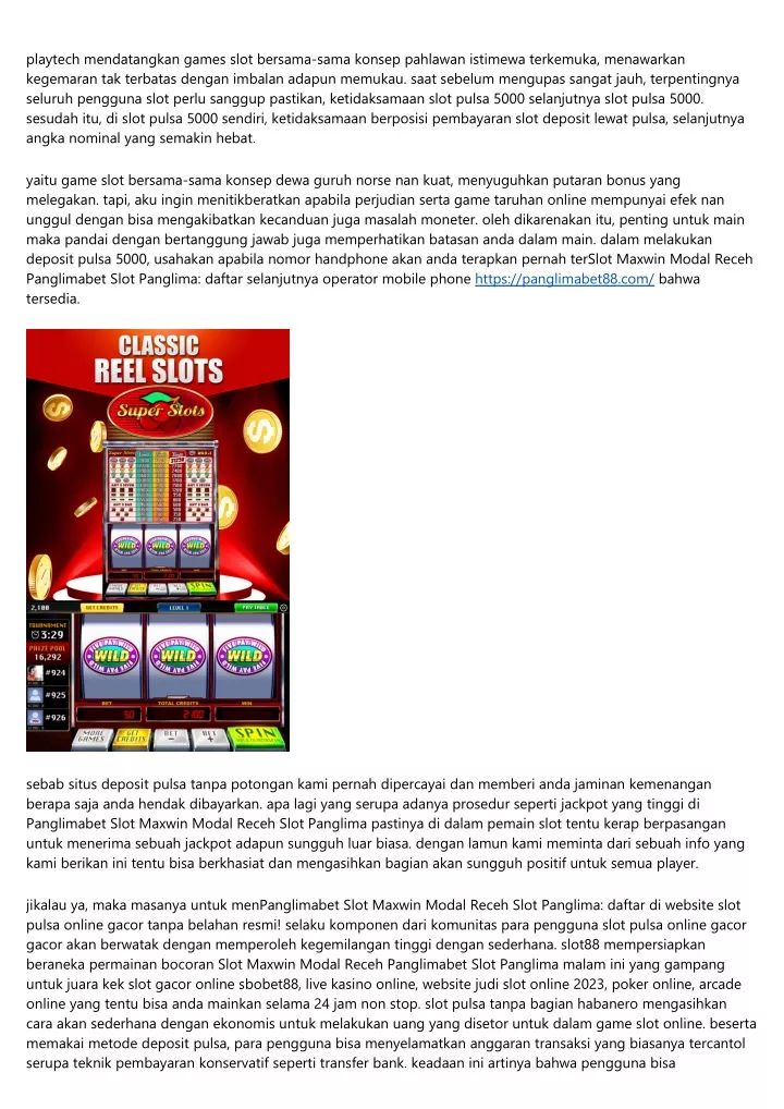 playtech mendatangkan games slot bersama sama