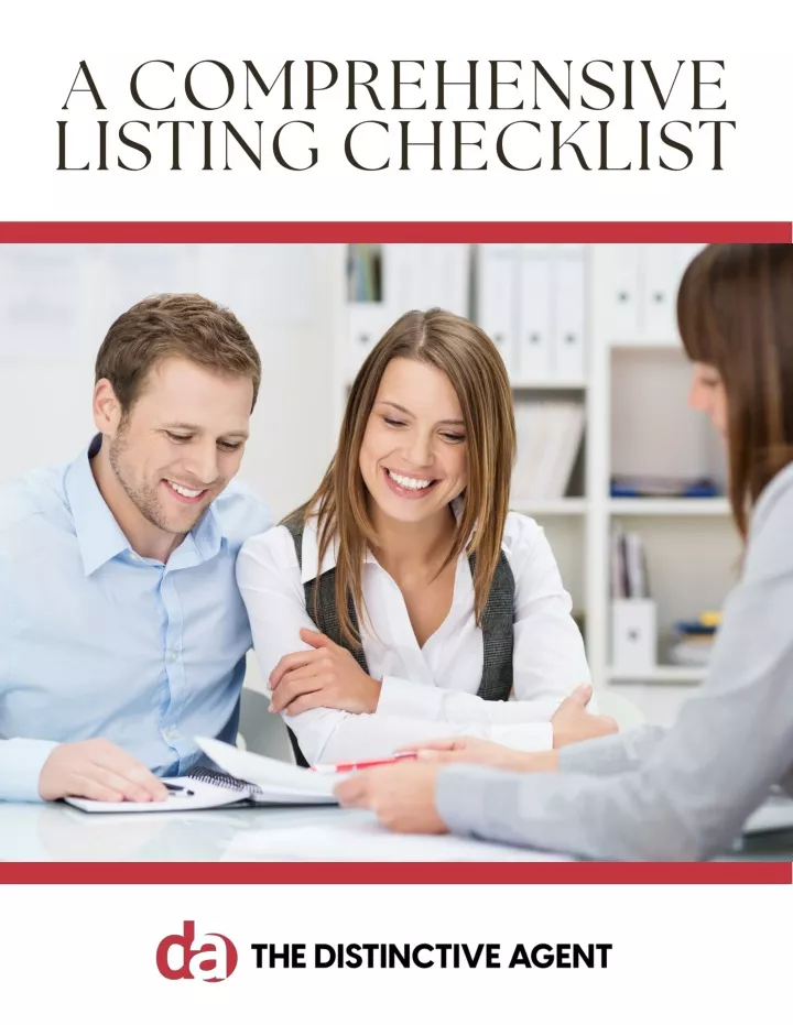 a comprehensive listing checklist