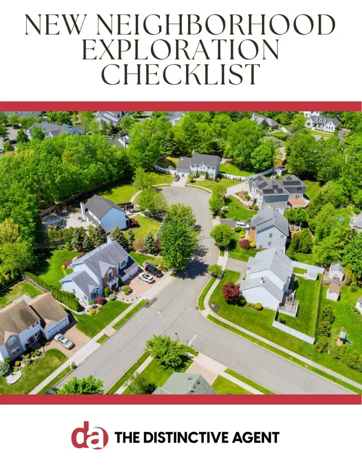 new neighborhood exploration checklist
