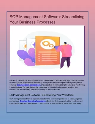 sop management software streamlining your