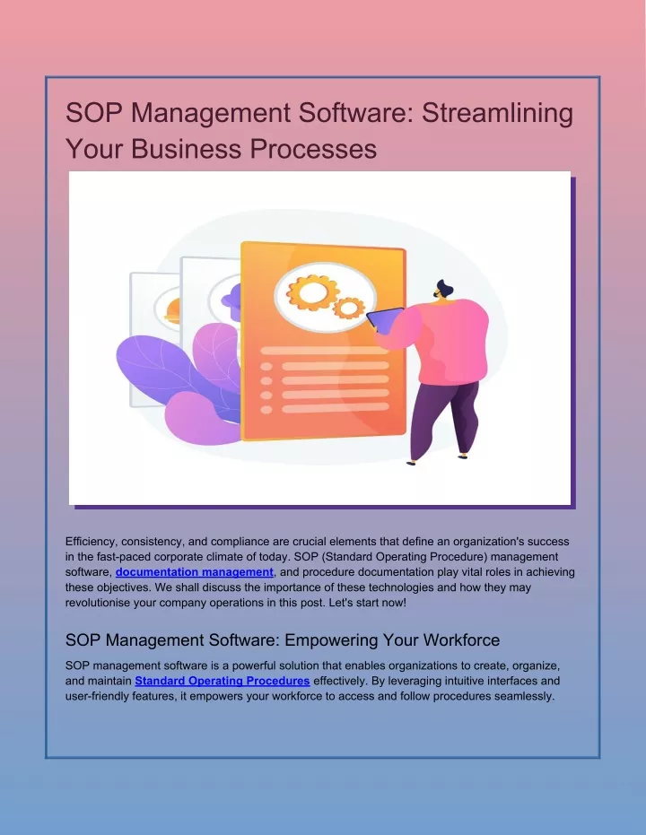 sop management software streamlining your