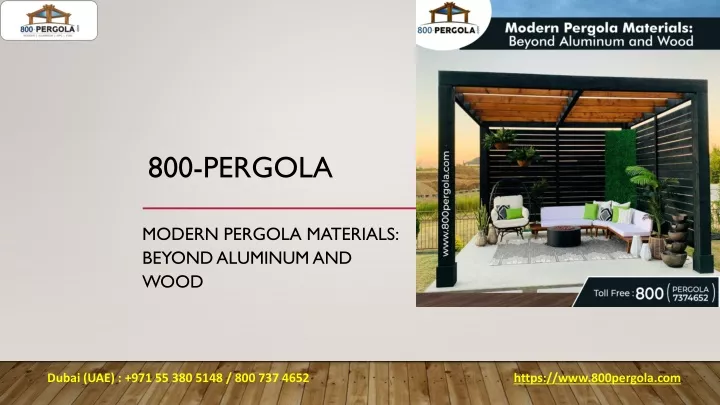 800 pergola