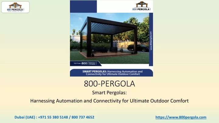 800 pergola smart pergolas