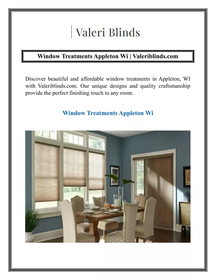 window treatments appleton wi valeriblinds com