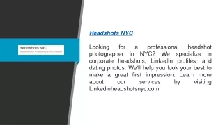 headshots nyc looking for a professional headshot