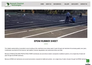 EPDM Rubber Sheet - Kemould Chemical Technologies