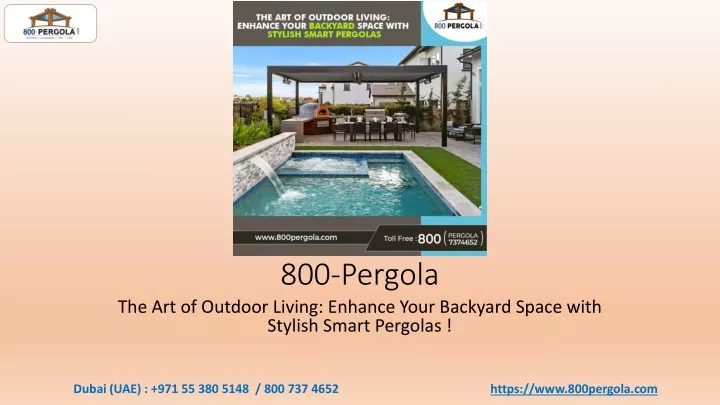 800 pergola