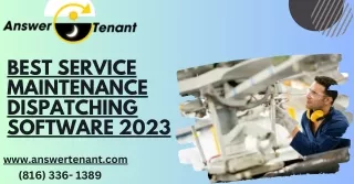 Best Service Maintenance Dispatching Software 2023