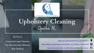 Upholstery Cleaning Services Opelika, AL