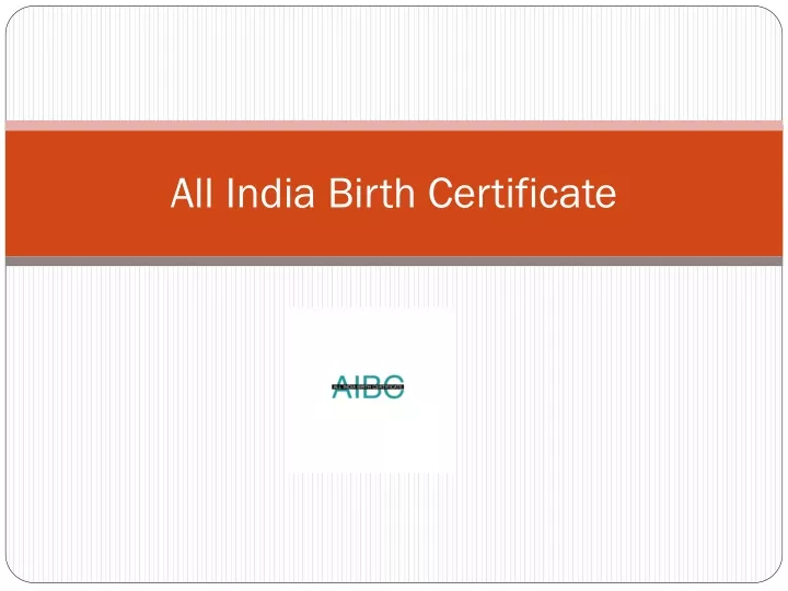 all india birth certificate
