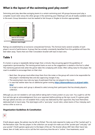 The Advantages Of Pool Play Vs Dual Elimination