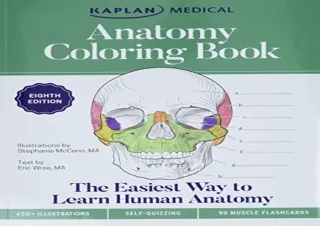 Download Anatomy Coloring Book with 450  Realistic Medical Illustrations with Qu