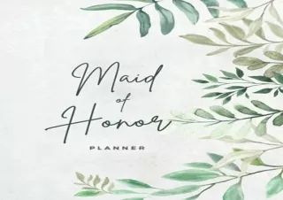 PDF Maid of Honor Planner: Wedding Planning Book | Wedding Planning Book & Organ