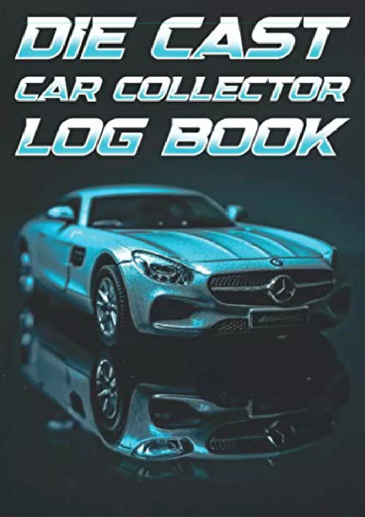 die cast car collector log book hobby car model
