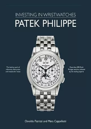 EPUB DOWNLOAD Patek Philippe: Investing in Wristwatches free