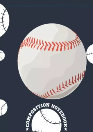 PDF BOOK DOWNLOAD USA American Baseball Motive Sports Composition Notebook: Base