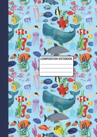 EPUB DOWNLOAD Primary Composition Notebook Sea Creatures: Draw and Write Dotted