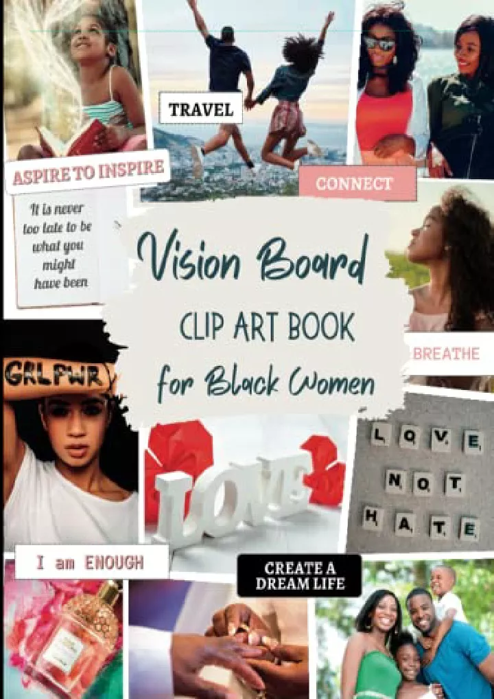 vision board clip art for black women