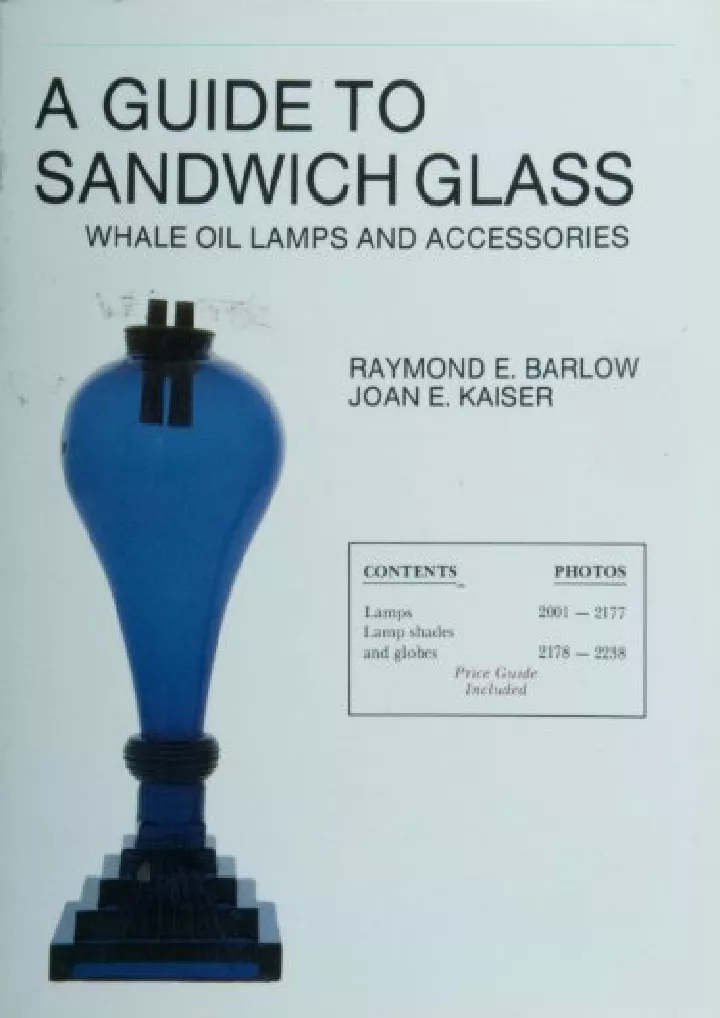 a guide to sandwich glass whale oil lamps