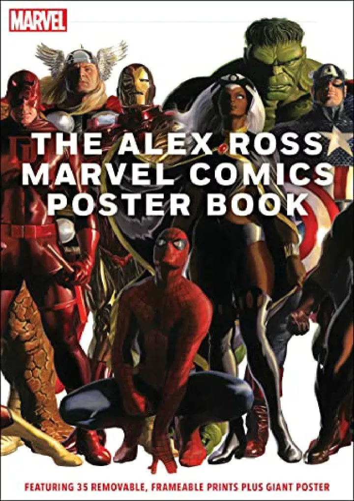 the alex ross marvel comics poster book download