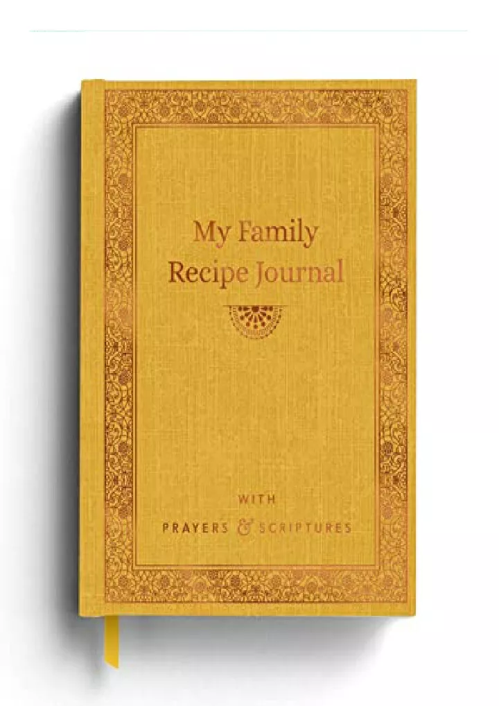 my family recipe journal with prayers scriptures