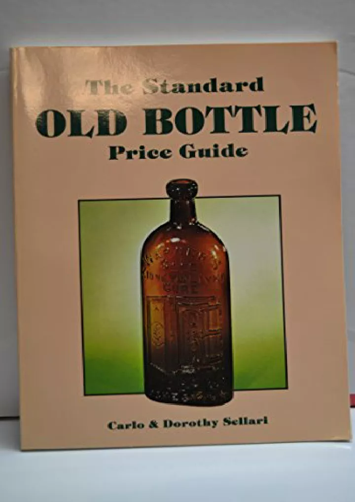 the standard old bottle price guide download