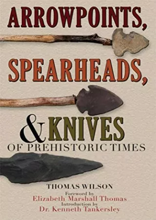 EPUB DOWNLOAD Arrowpoints, Spearheads, and Knives of Prehistoric Times ipad