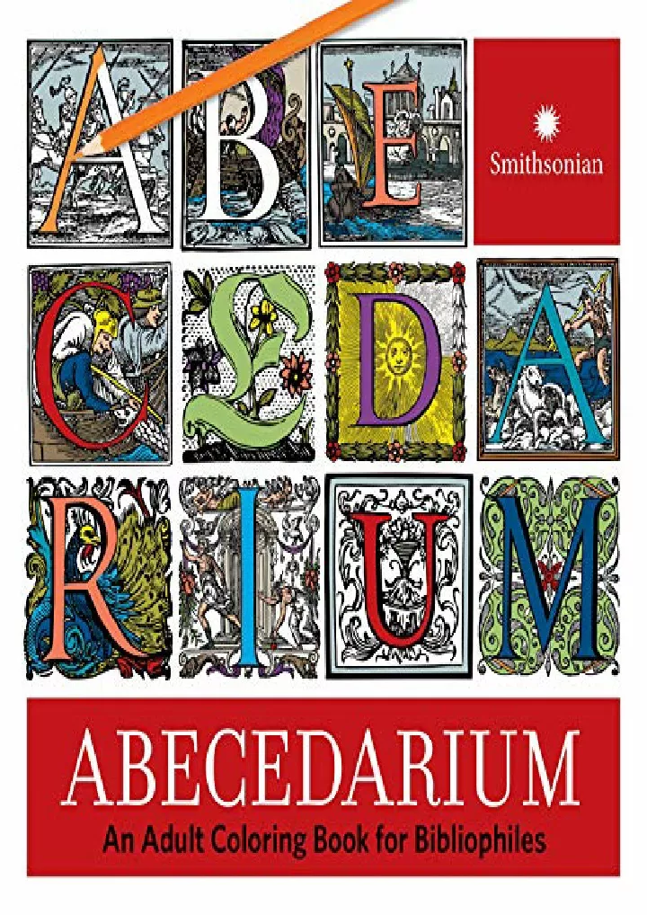 abecedarium an adult coloring book