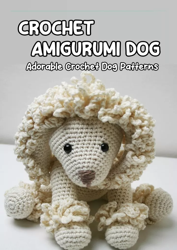crochet amigurumi dog adorable crochet
