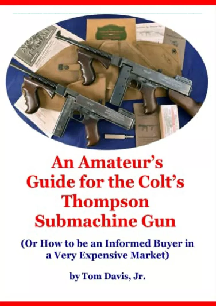 an amateur s guide for the colt s thompson