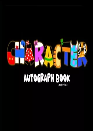 DOWNLOAD [PDF] Character Autograph Book plus Activities ipad