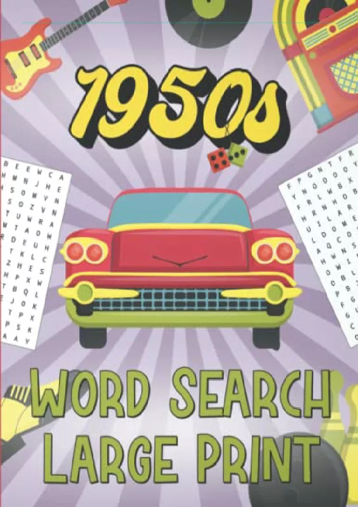 1950s word search large print 111 wordsearch