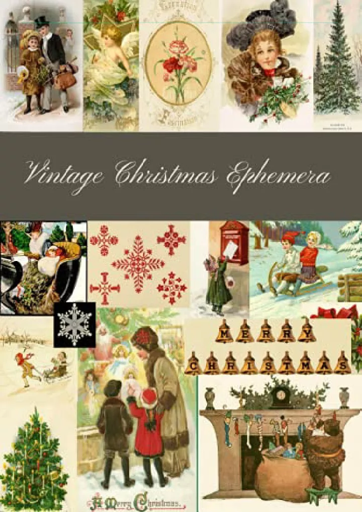 PPT - PDF KINDLE DOWNLOAD Vintage Christmas Ephemera: A Beautiful ...