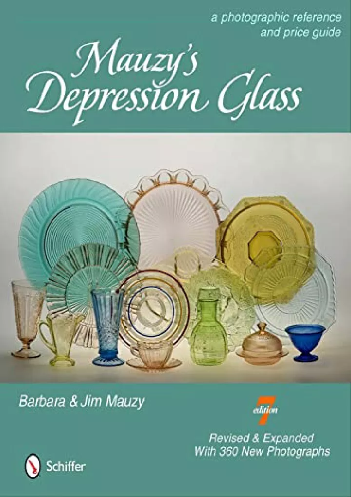 mauzy s depression glass a photographic reference