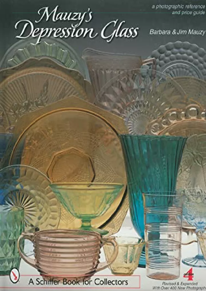 mauzy s depression glass a photographic reference