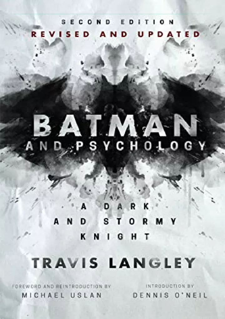 batman and psychology a dark and stormy knight