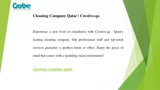 Cleaning Company Qatar Crestive.qa