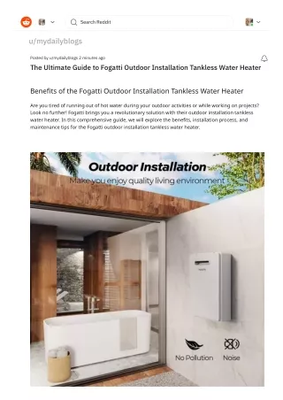 (5) The Ultimate Guide to Fogatti Outdoor Installation Tankless Water Heater _