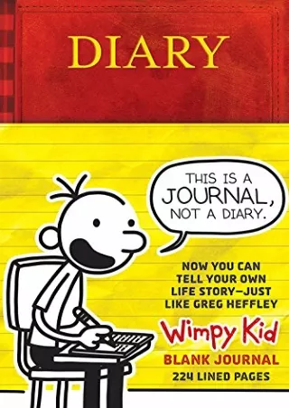 get [PDF] Download Diary of a Wimpy Kid Blank Journal
