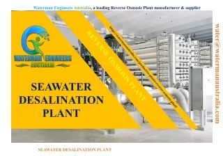 SEA WATER DESALINATION PLANT MANUFACTURER