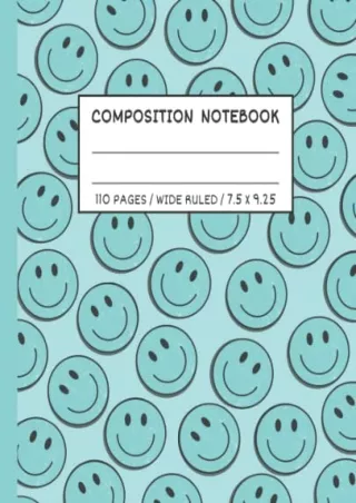 $PDF$/READ/DOWNLOAD Composition Notebook Wide Ruled: Aesthetic Notebook | Cute Composition