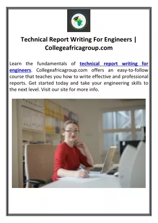 technical report writing for engineers