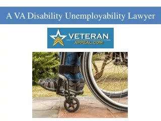 A VA Disability Unemployability Lawyer