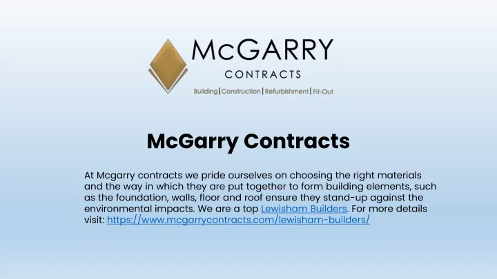 mcgarry contracts