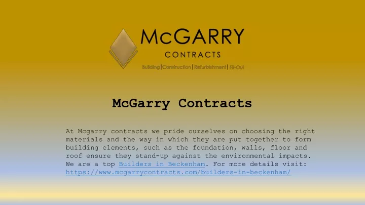 mcgarry contracts