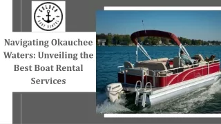 Navigating Okauchee Waters Unveiling the Best Boat Rental Services