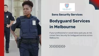 Bodyguard Services in Melbourne